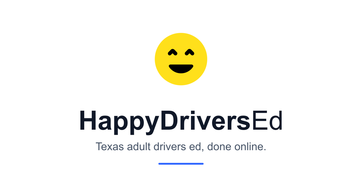 ADE-1317 Certificate & ADE/DE Control Number (Texas) | Happy Drivers Ed